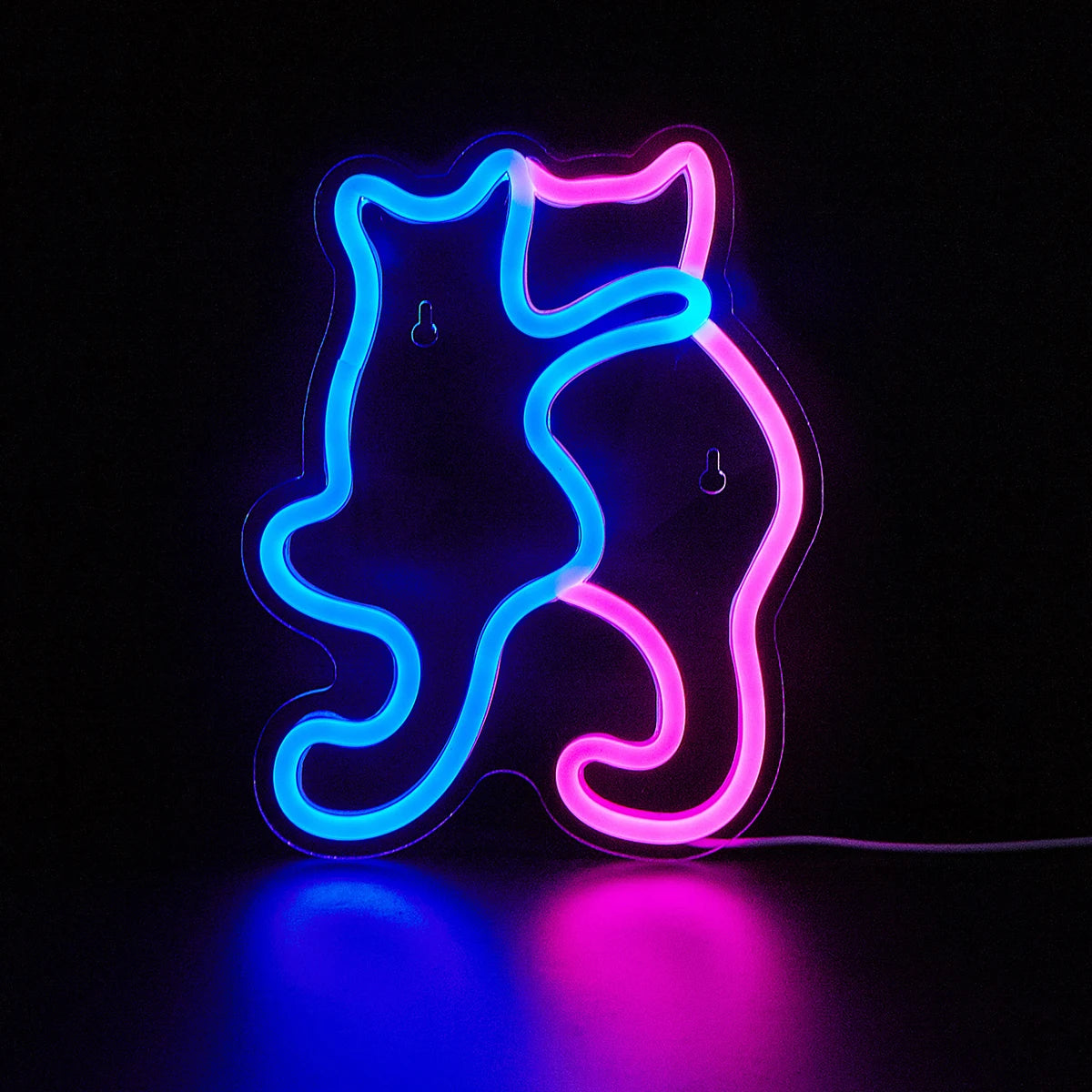 Sinal Gatos Namorados Neon