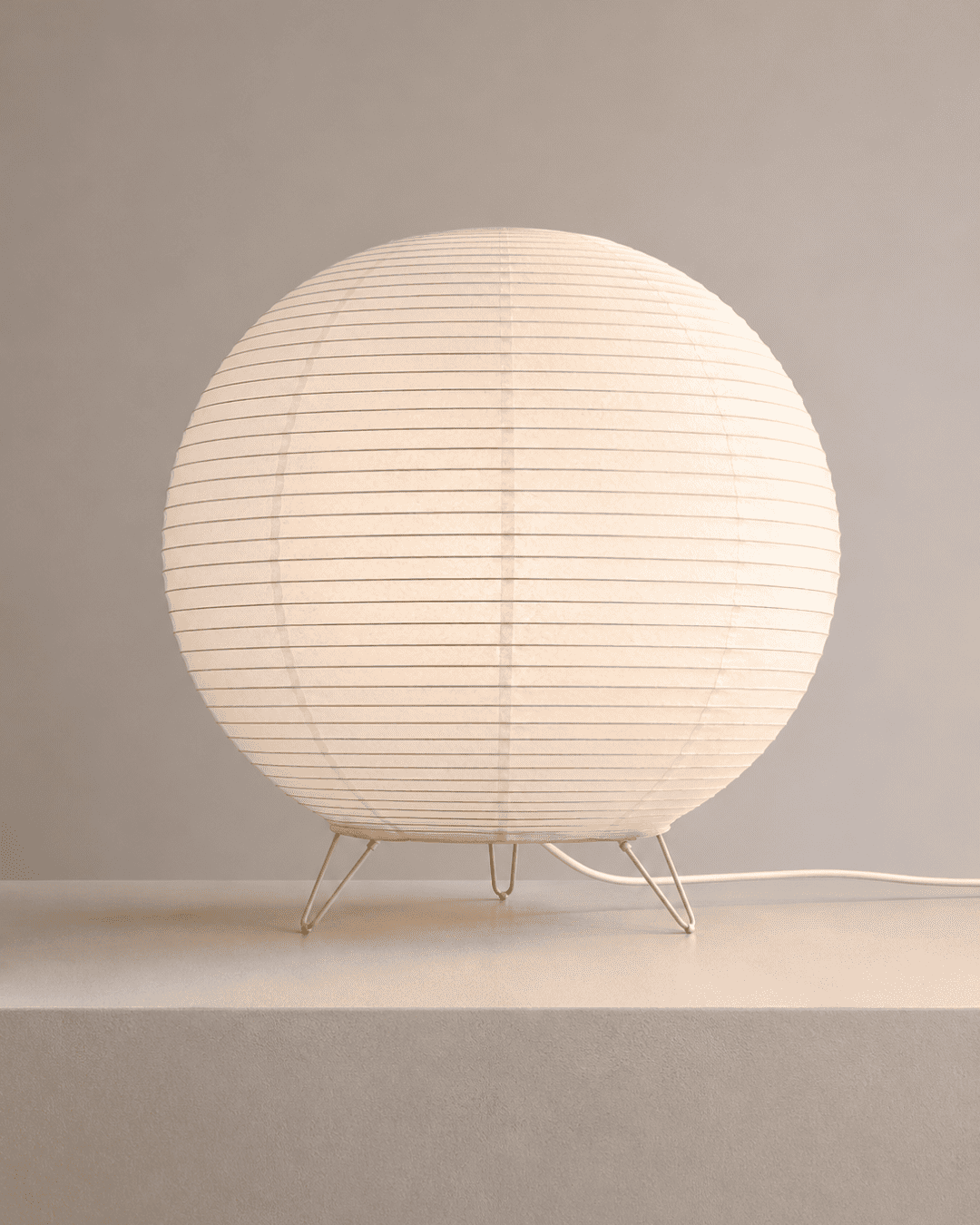 Luminária Akari Shiro Orbe
