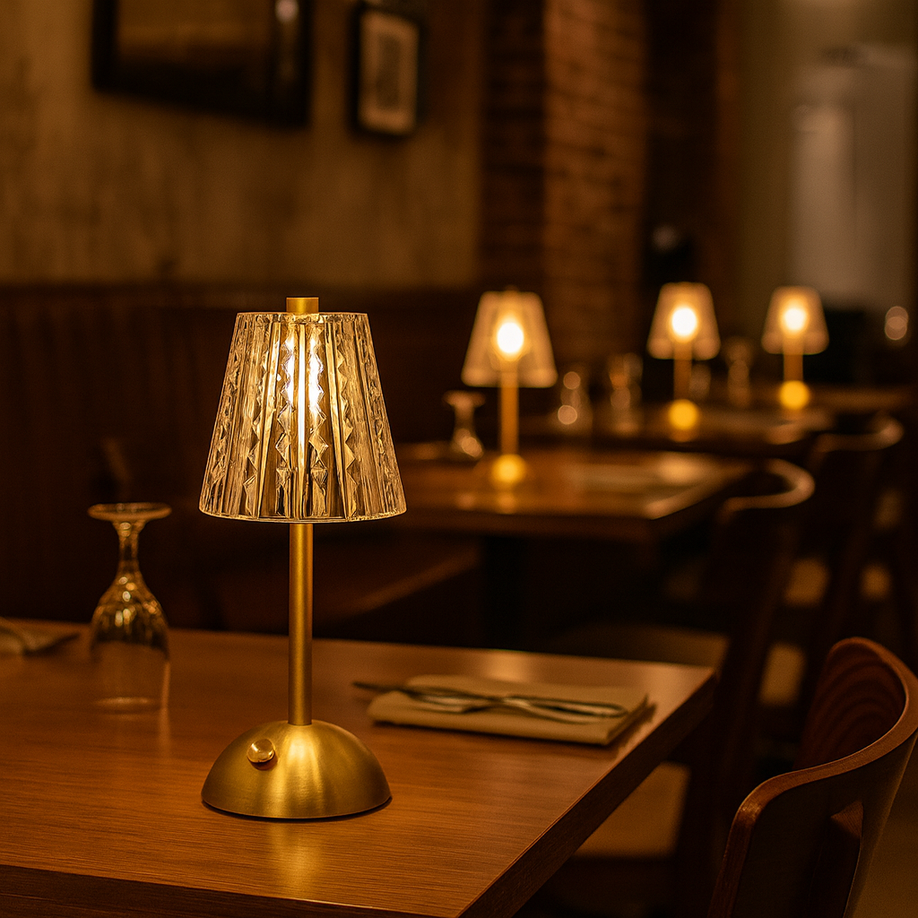 Luminária de Mesa Golden Classic Vintage