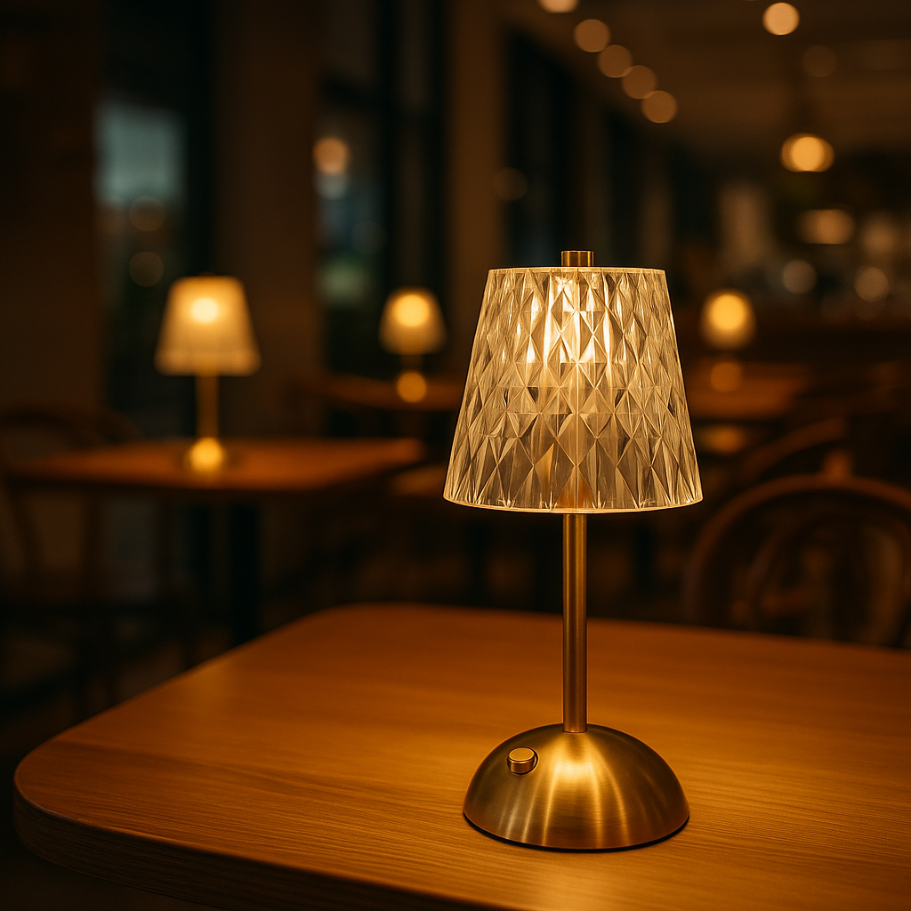 Luminária de Mesa Golden Classic Vintage