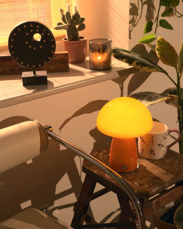 Luminária Cogumelo Alasy Retrô 70s