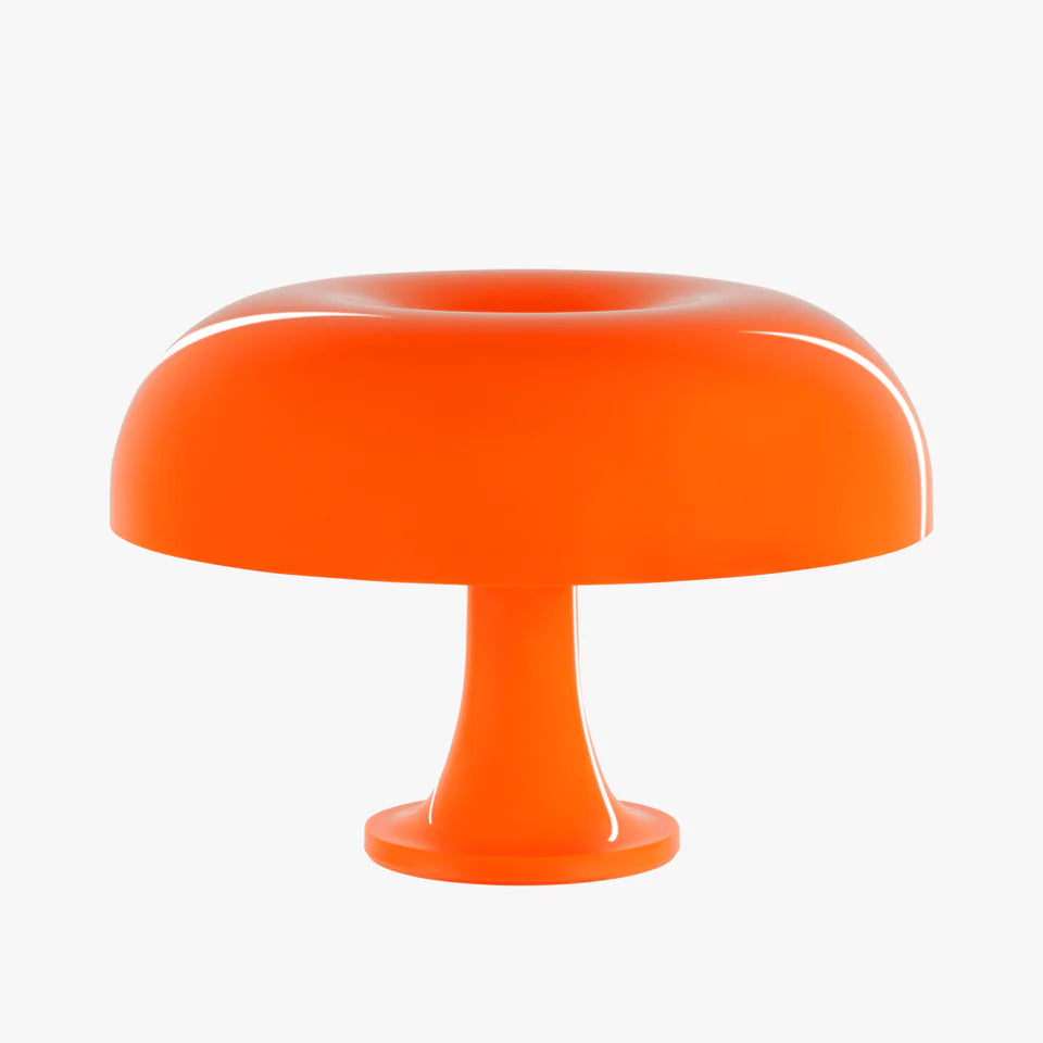 Luminária de Mesa Cogumelo Laranja Italiano 1960s