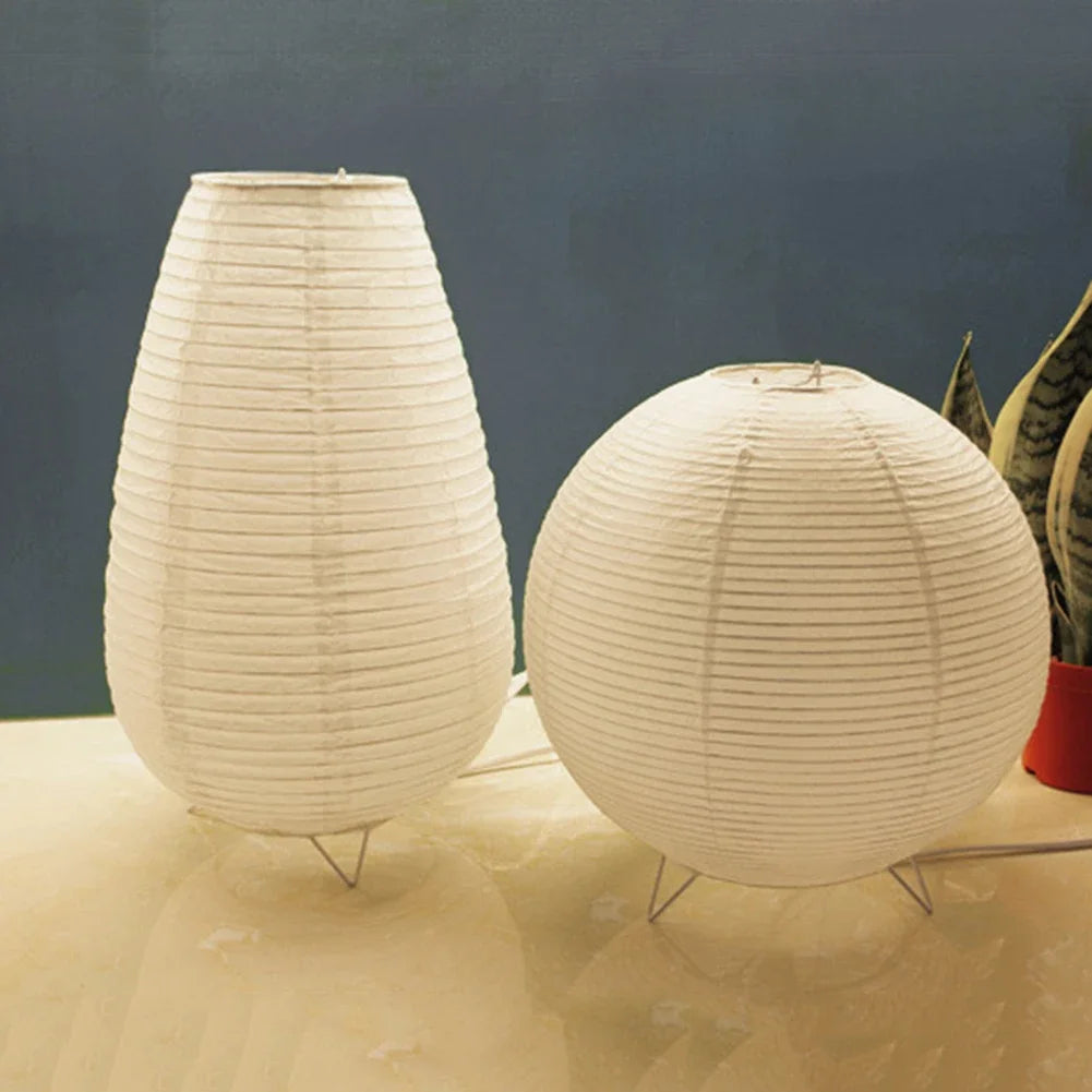 Luminária de Mesa Japonesa Akari Papel de Arroz