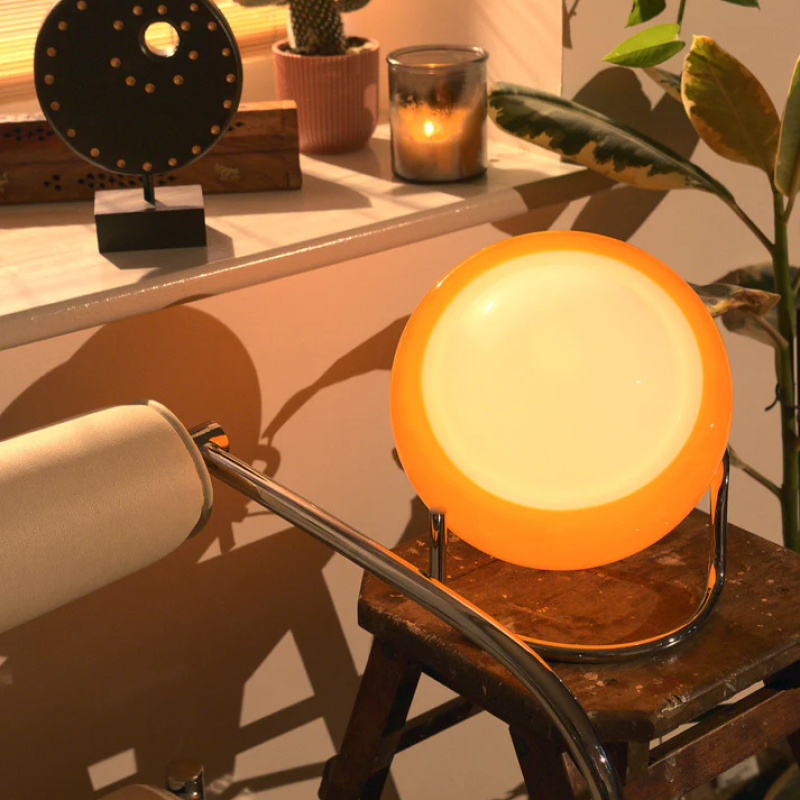 Luminária de Mesa Bosona Glass Retrô