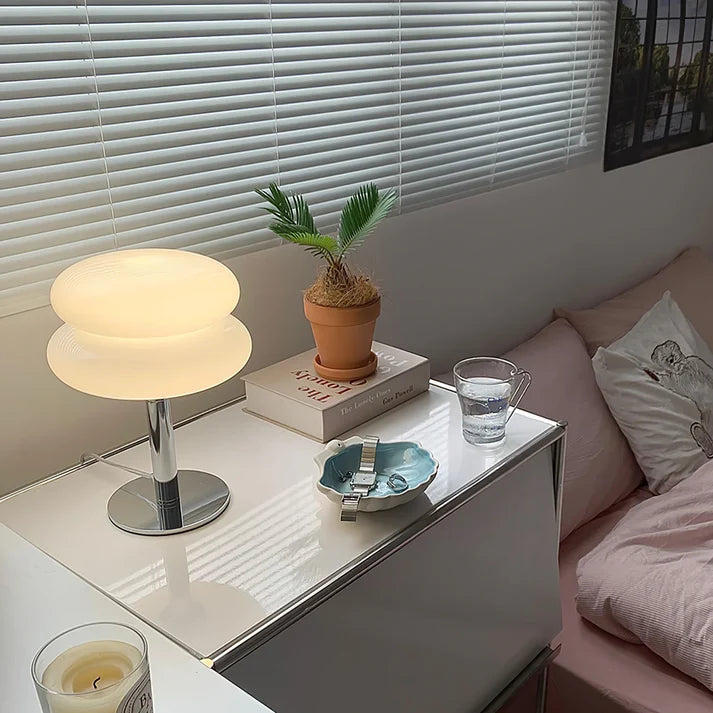 Luminária de Mesa Space 70s Glass Retrô