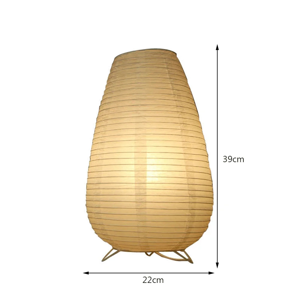 Luminária de Mesa Japonesa Akari Papel de Arroz