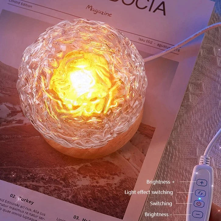 Luminária de Mesa Cristal RGB Aurora