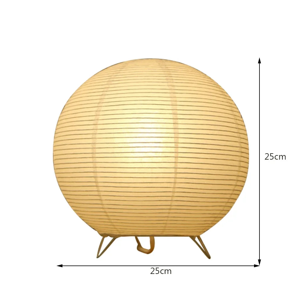 Luminária de Mesa Japonesa Akari Papel de Arroz
