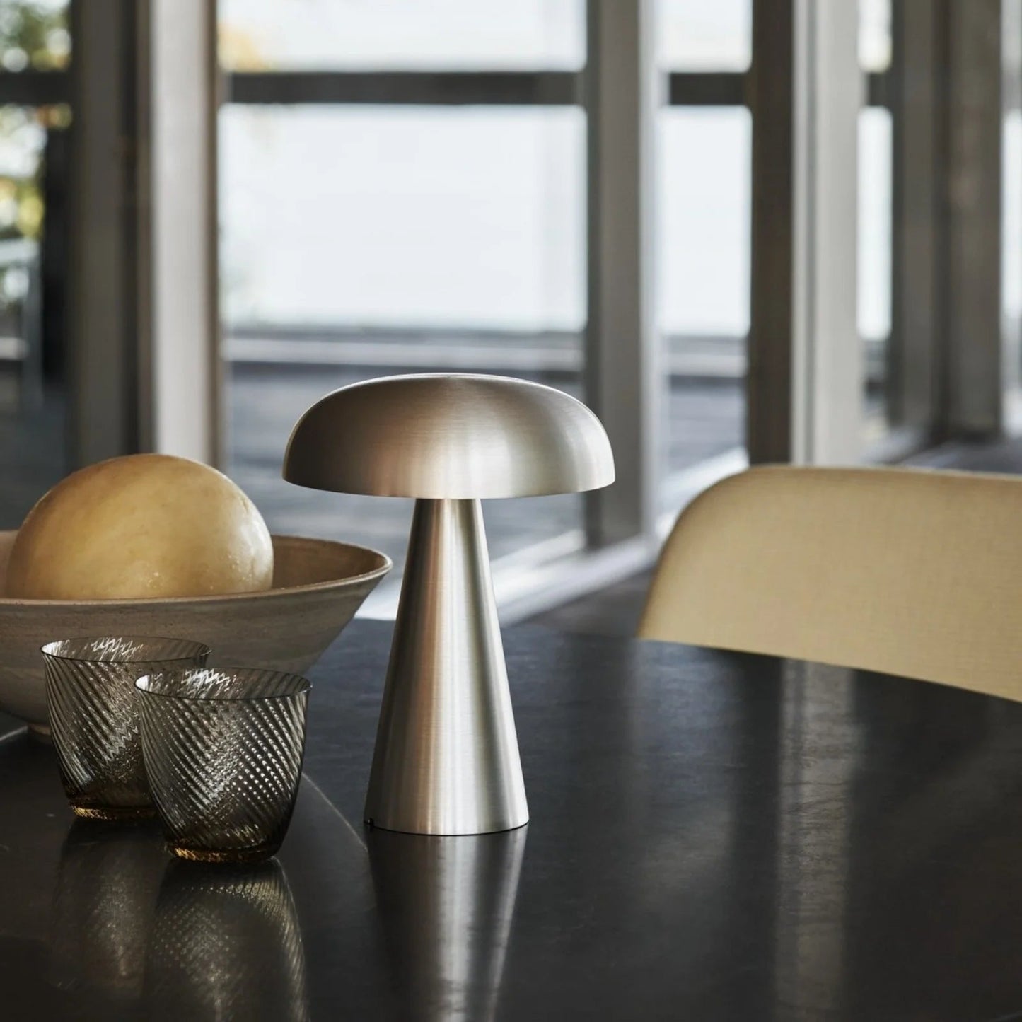 Luminária Cogumelo Dome Steel