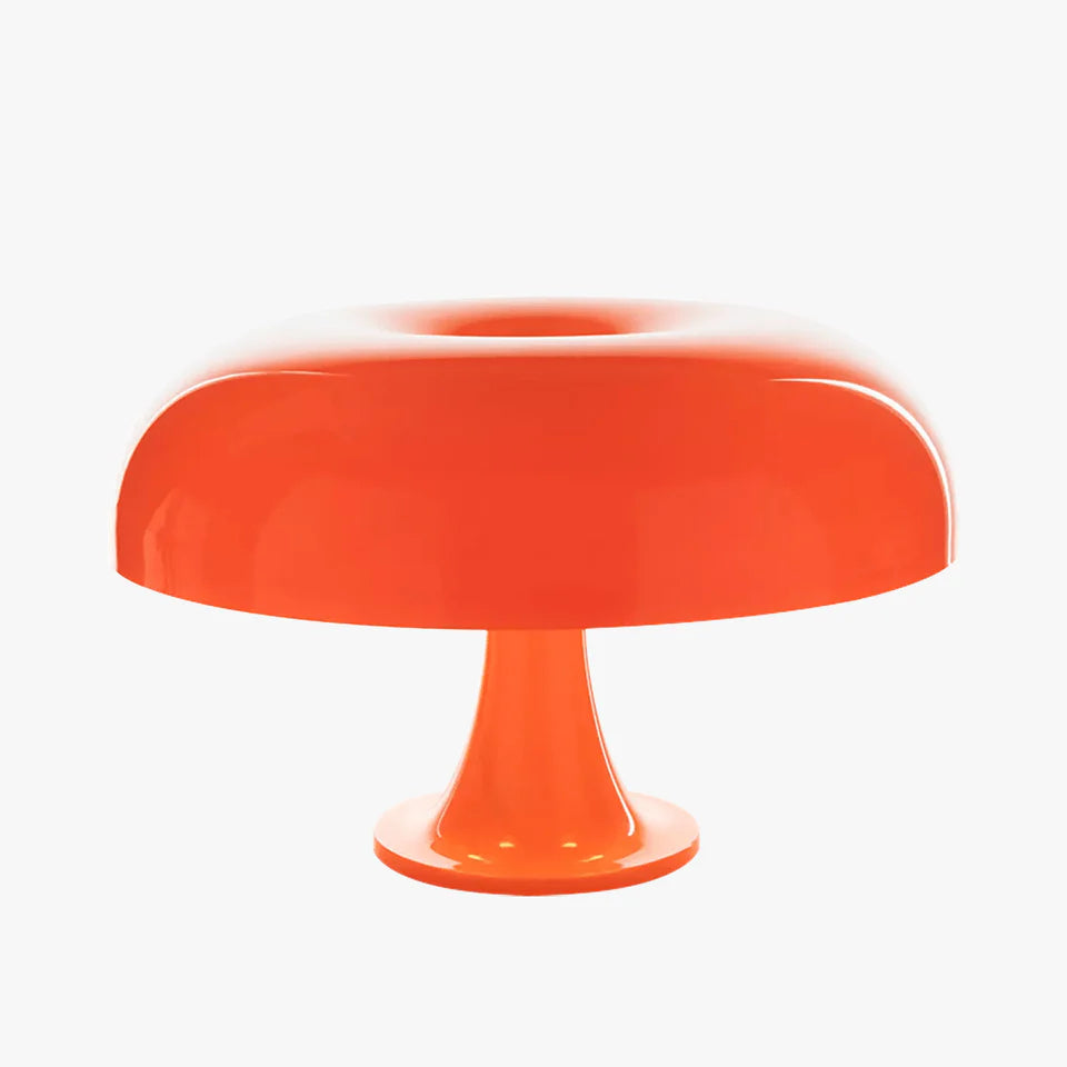 Luminária de Mesa Laranja Cogumelo Italiano 1960s