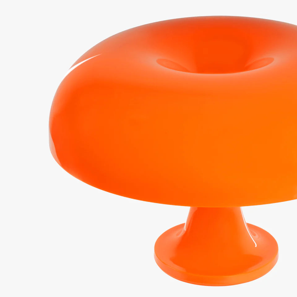 Luminária de Mesa Cogumelo Laranja Italiano 1960s
