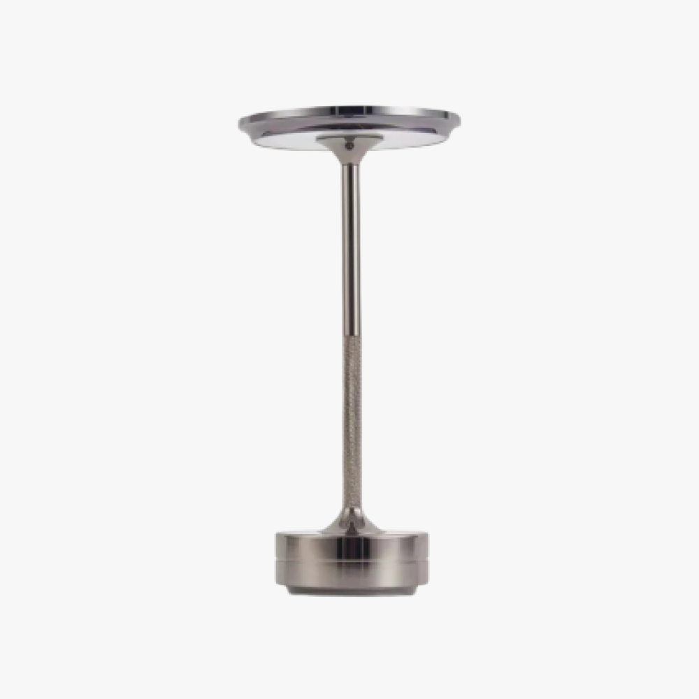 Luminária de Mesa Recarregável Aurora Inox