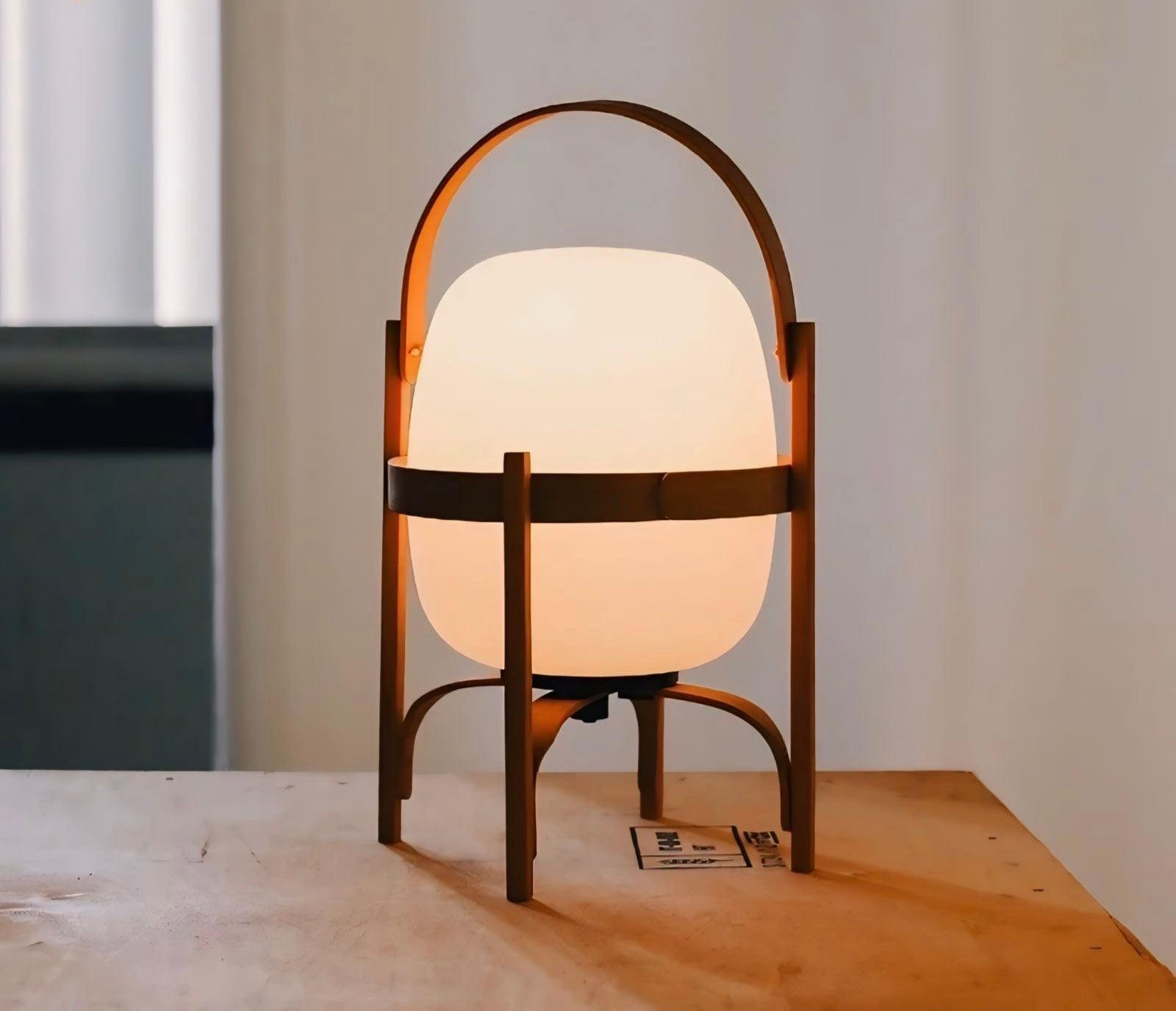 Luminária de Mesa Abajur Madeira Tapajós