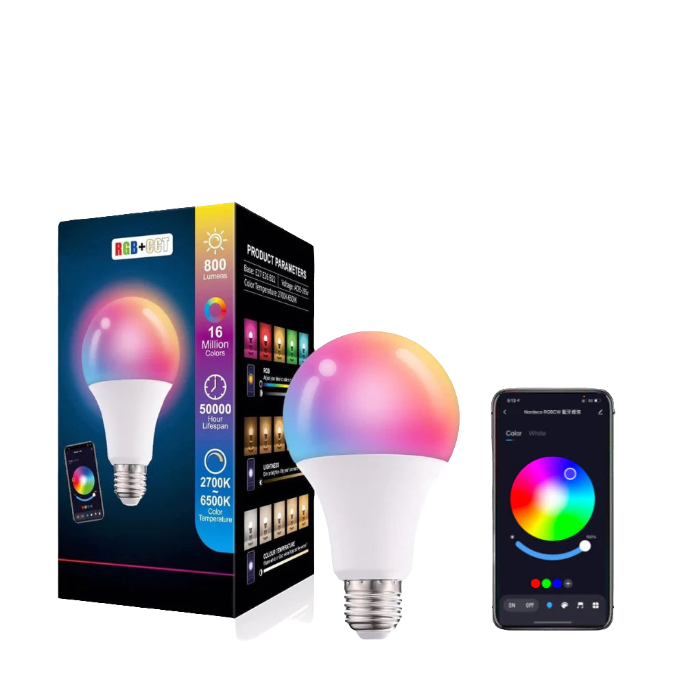 Lâmpada Inteligente RGB Smart Controle por Voz