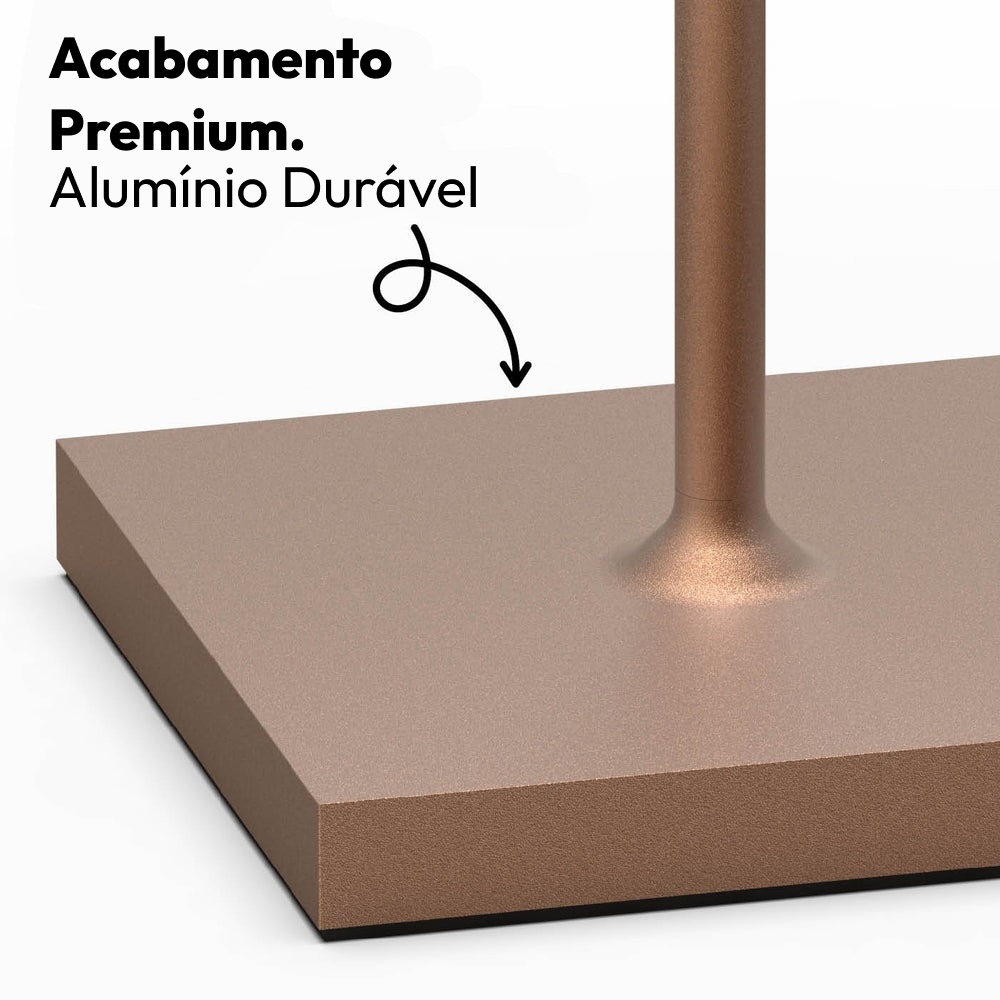 Luminária de Mesa Estilo Poldina Pro Recarregável