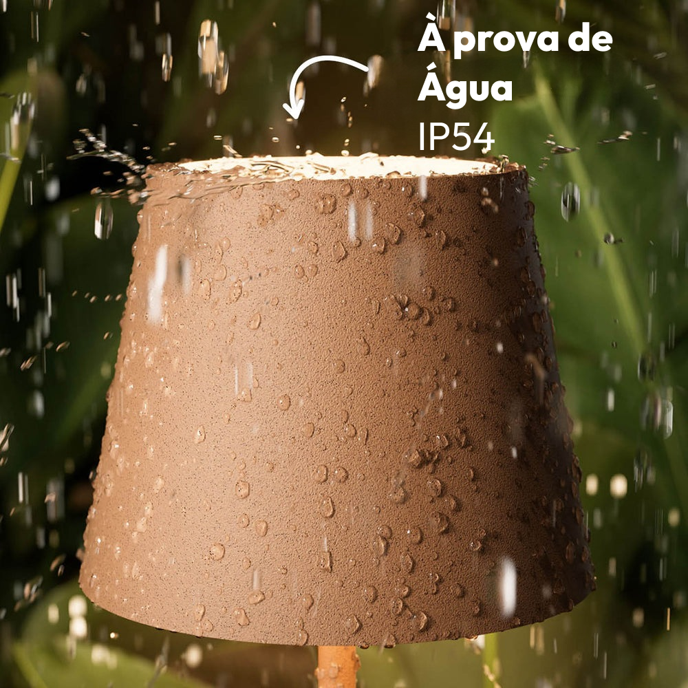 Luminária de Mesa Estilo Poldina Pro Recarregável