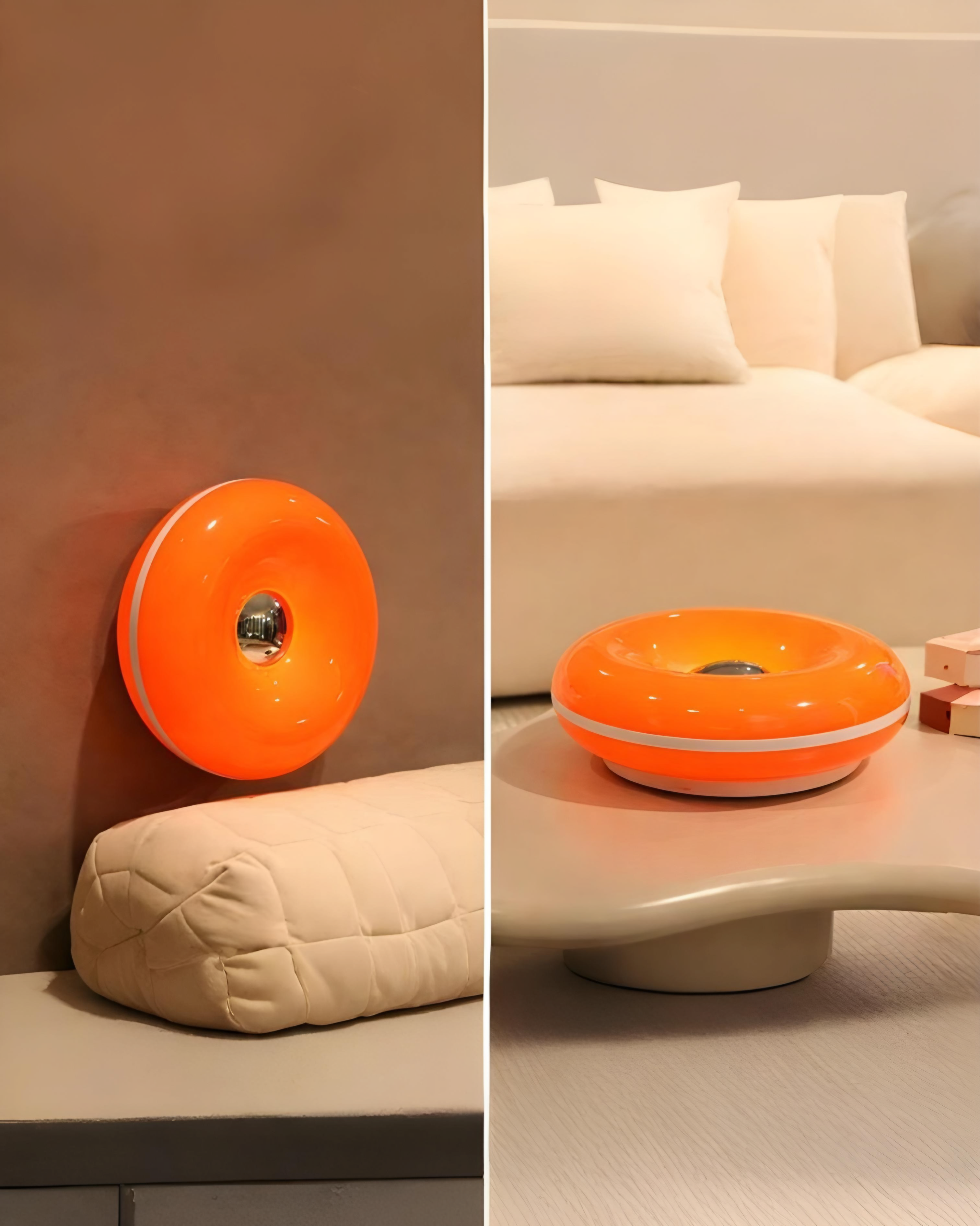 Luminária Donuts Laranja Bergamota